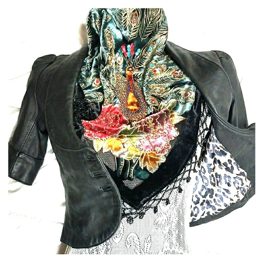 MARCIANO Leather Crop Jacket❤